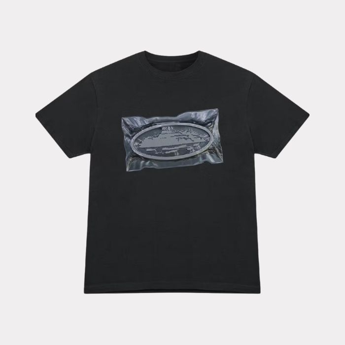 Corteiz Vacuum Sealed Black T Shirt