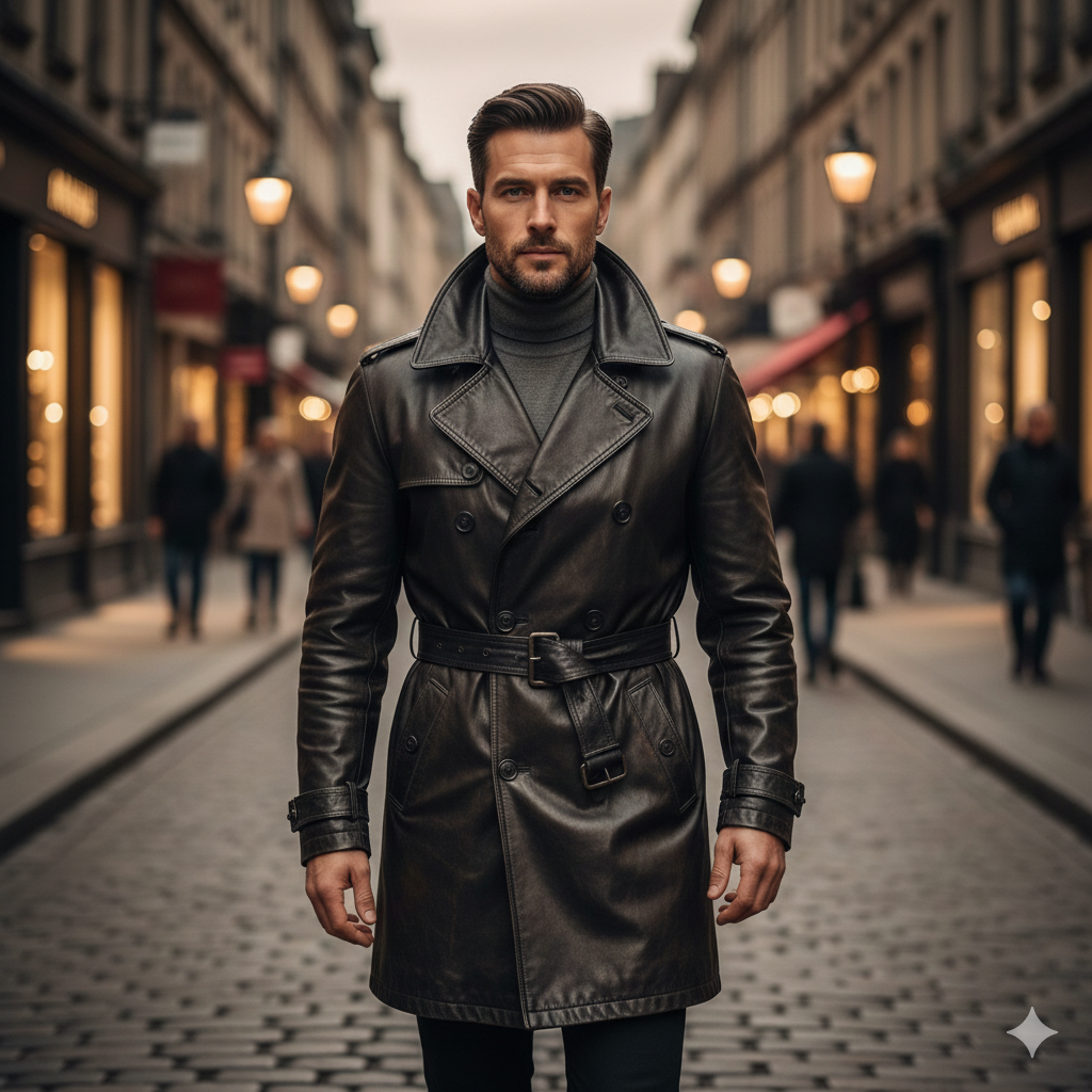 Why Leather Trench Coats Are the Ultimate Statement of Timeless Style