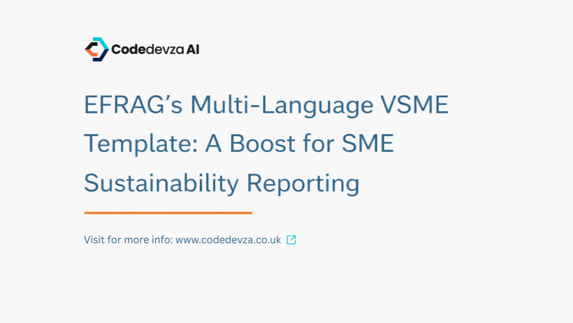 EFRAG's Multi-Language VSME Template: A Boost for SME Sustainability Reporting