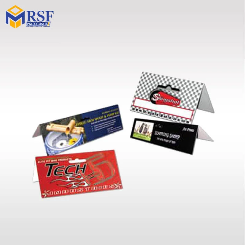 blank header cards for packaging