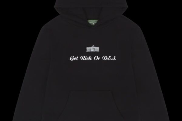 Black denim tear hoodies