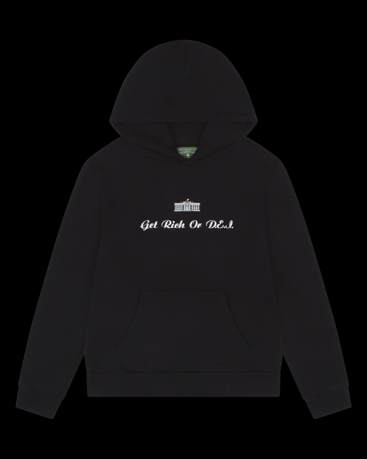 Black denim tear hoodies