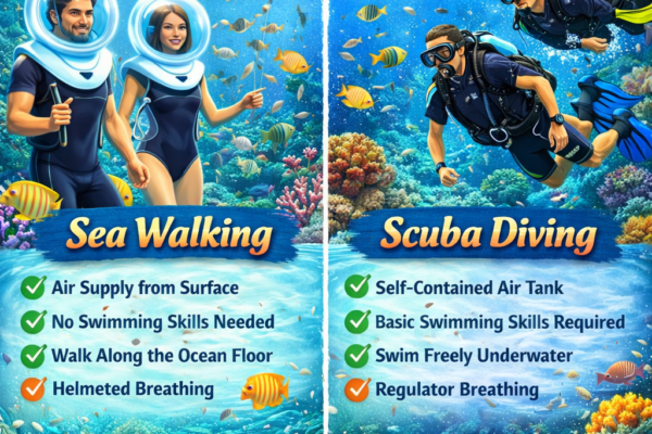 Sea Walking vs. Scuba Diving