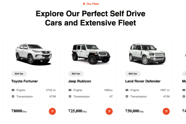 A Trusted Self-Drive Car Rental Agency in Chandigarh with 300+ Satisfied Customers Worldwide