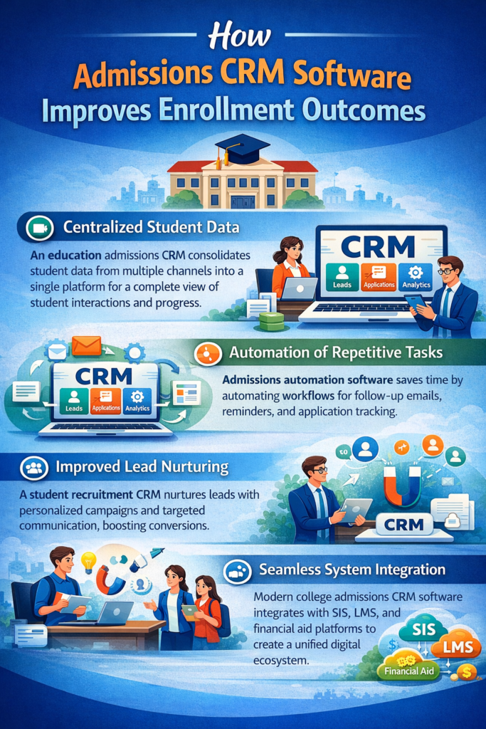 How Admissions CRM Software Improves Enrollment Outcomes