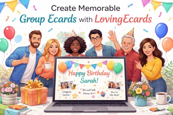 online group thank you card