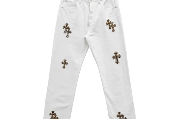 Chrome Heart White Jeans​