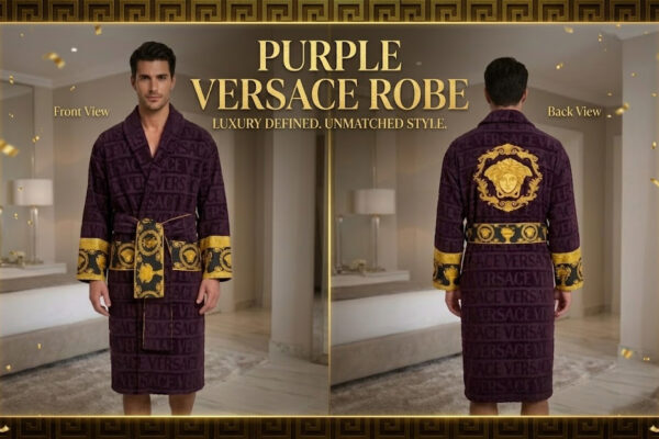 Purple Versace Robe