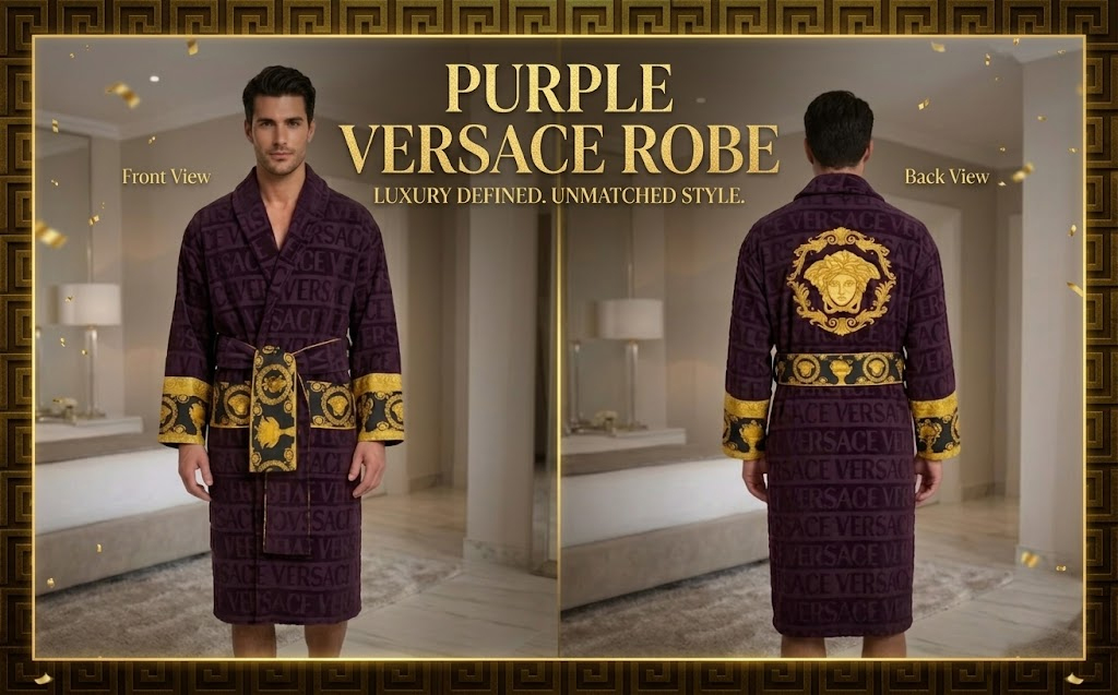 Purple Versace Robe