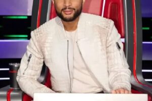 TV Show The Voice 2026 John Legend Full Zip Crocodile Leather Jacket in White
