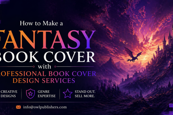 Professional book cover design services for fantasy books with custom creative branding
