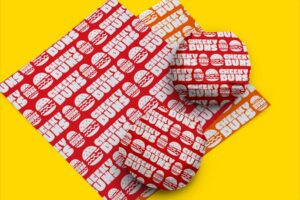 custom burger wrapping paper