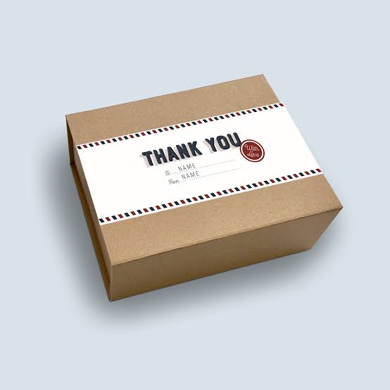 Thank You boxes