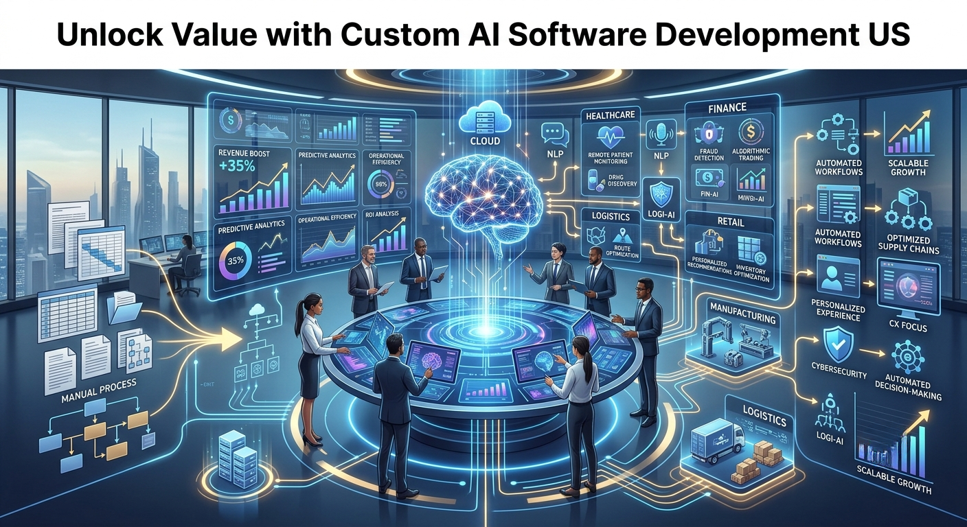 custom AI software development services US