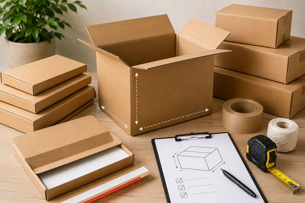cardboard postal boxes