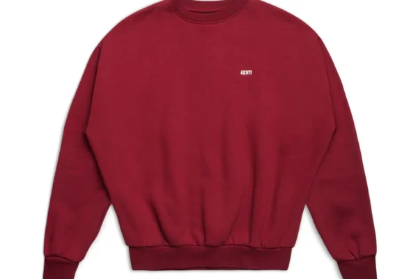 6PM CREWNECK WINE RED