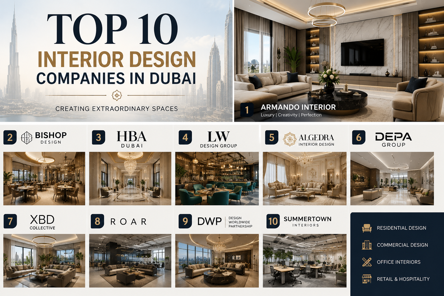 Top 10 Interior Design Companies in Dubai | Best Interior Designers