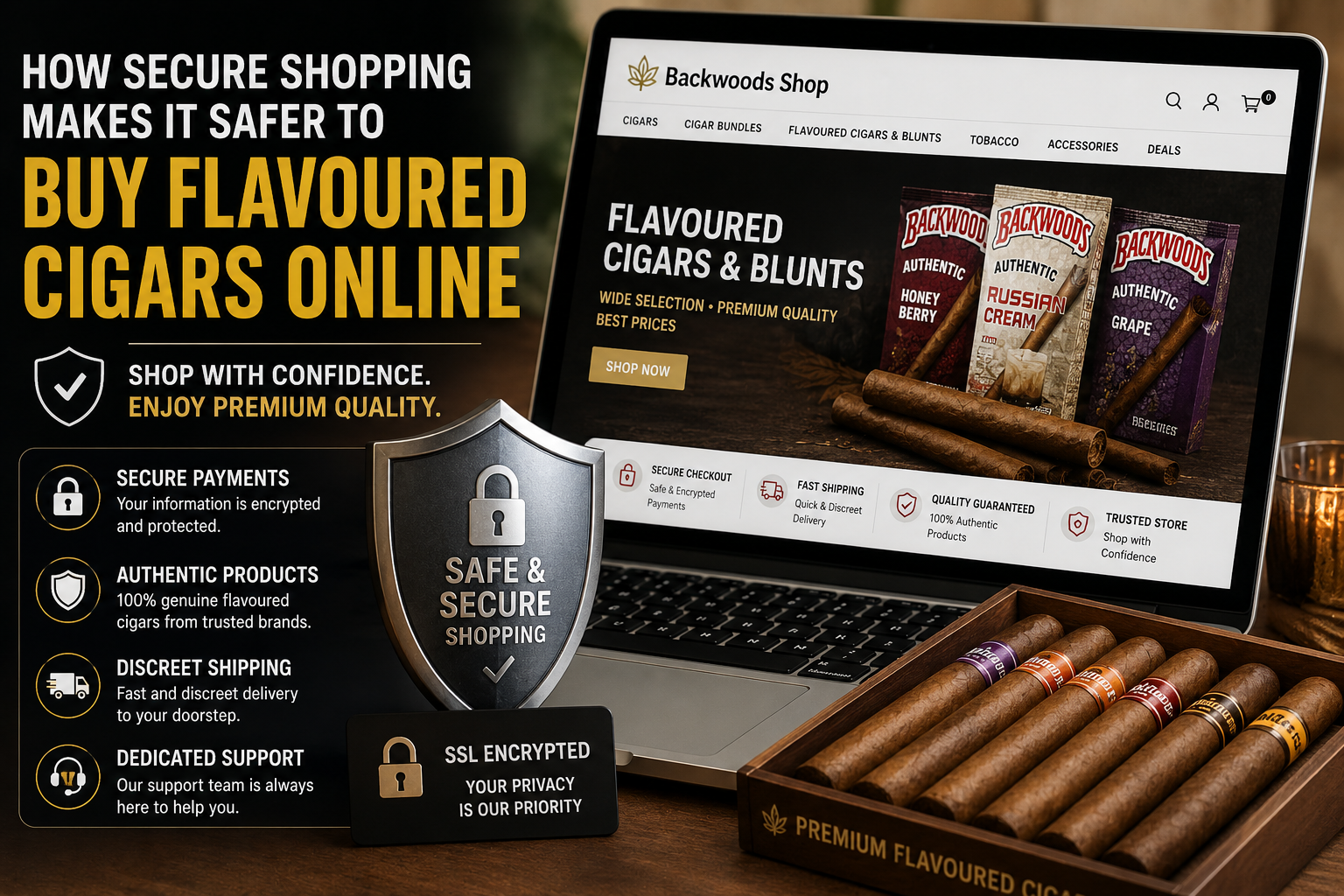 Secure online shopping for flavoured cigars