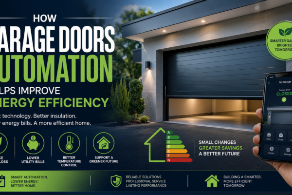Smart garage door automation for improved home energy efficiency