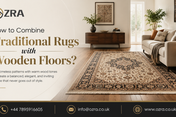 Combine Traditional Rugs with Wooden Floors