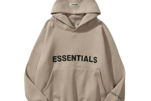 Essentials Oversized Hoodie Light Beige Taupe