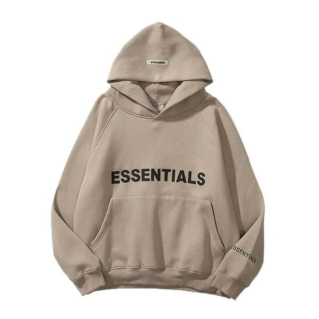 Essentials Oversized Hoodie Light Beige Taupe