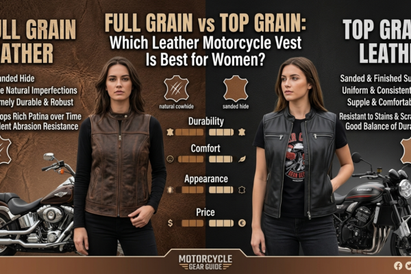 Full Grain vs Top Grain Which Leather Motorcycle Vest Is Best