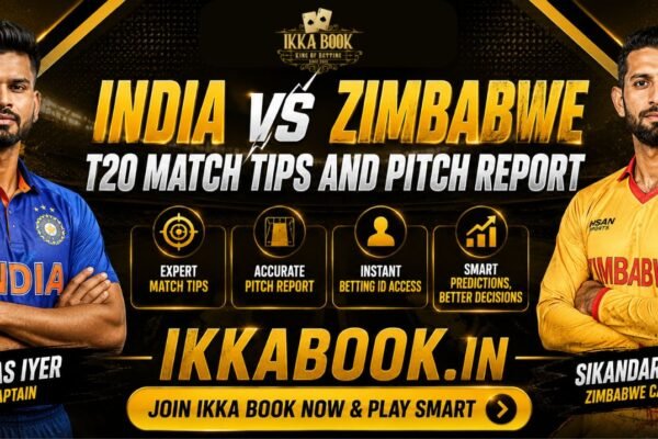 Get India vs Zimbabwe T20 Match Tips and pitch reports by Ikka Book
