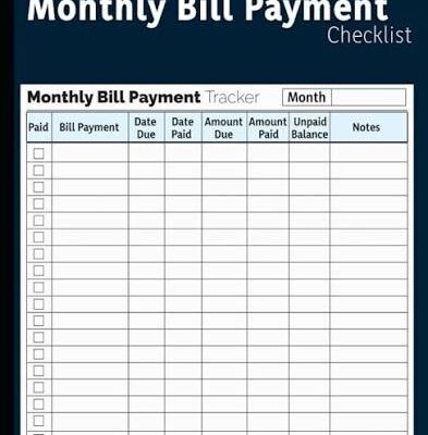 Spreadsheet of Bill