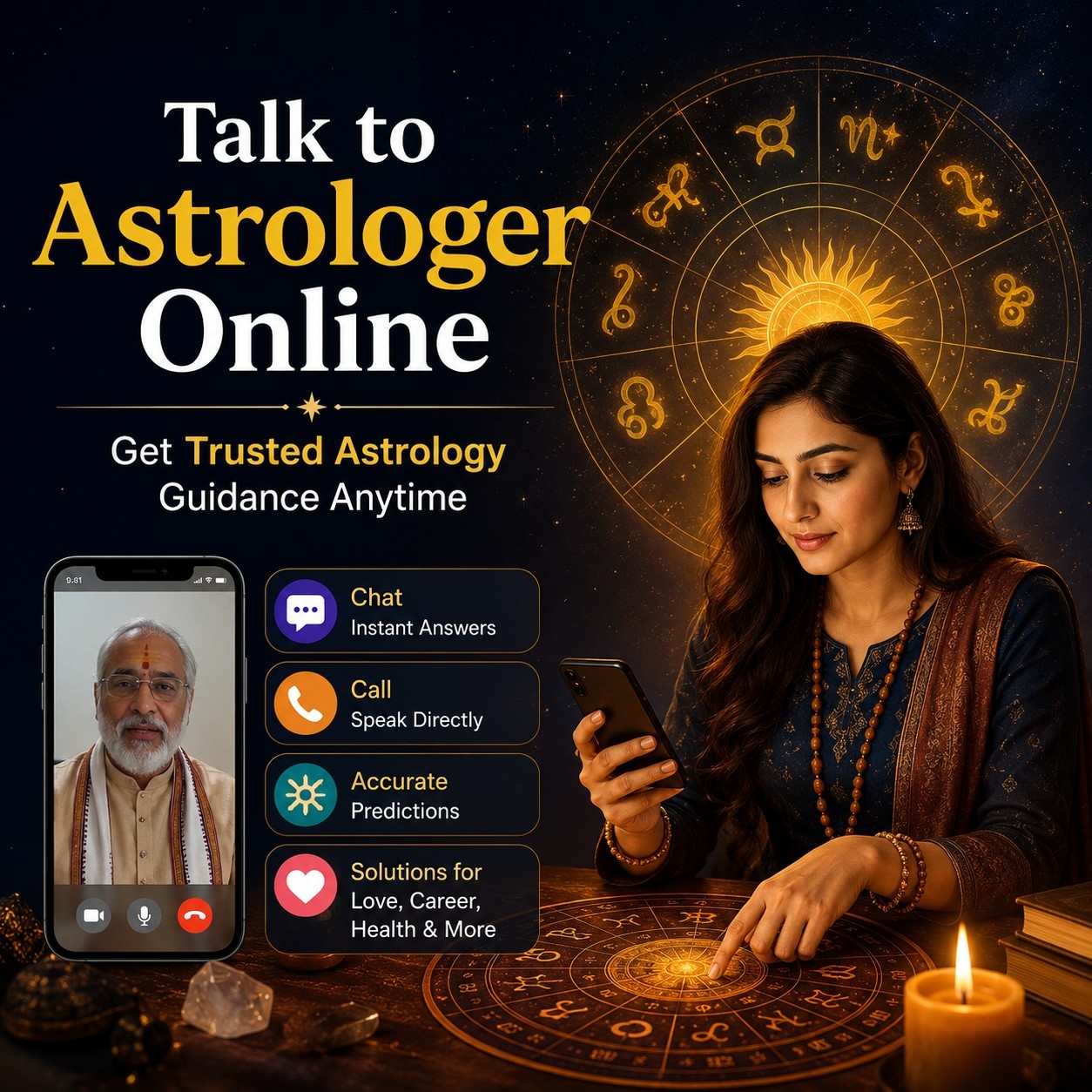 Talk to Astrologer Online | Instant Astrology Consultation | AstroCall