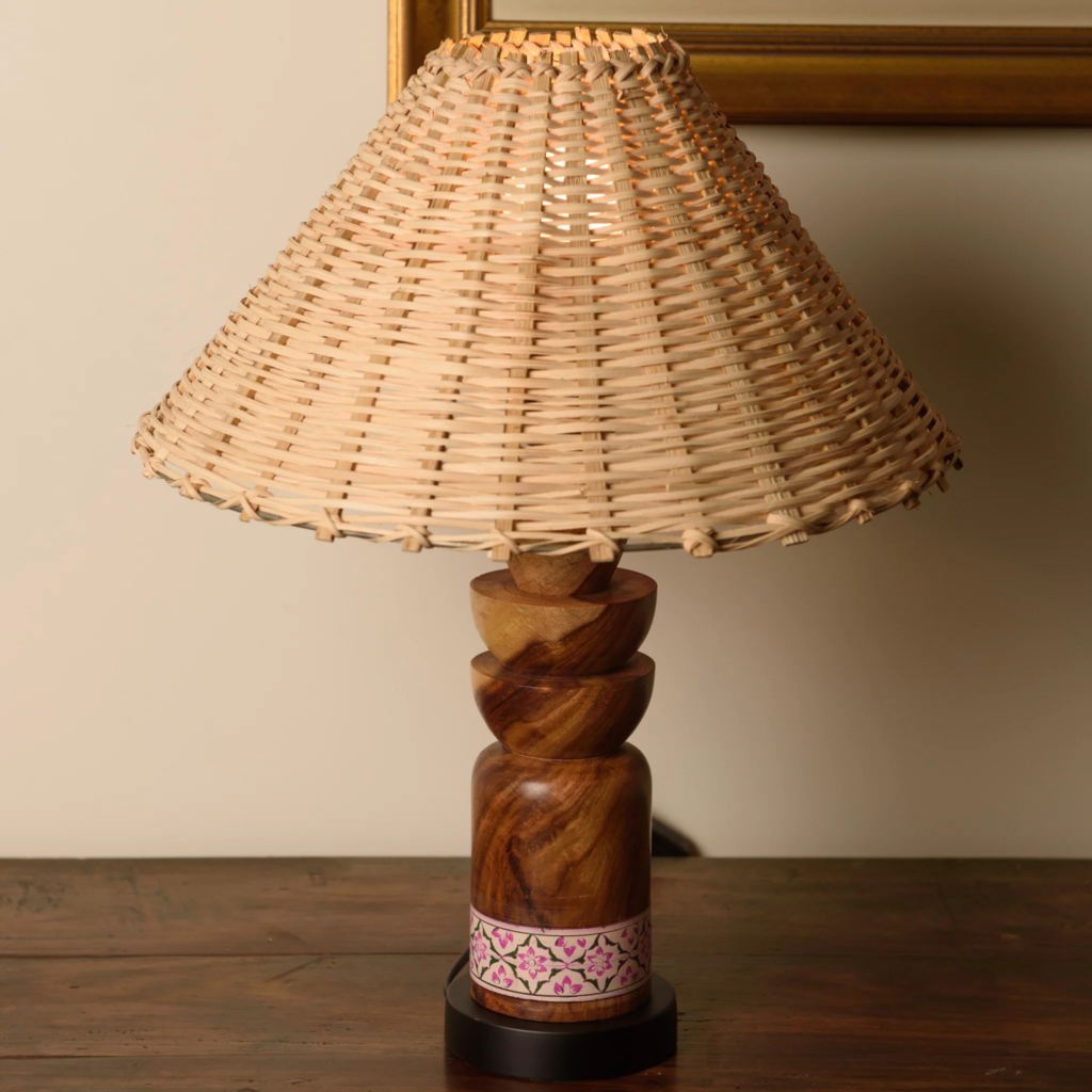 buy online handmade wooden lamps in Pakistan