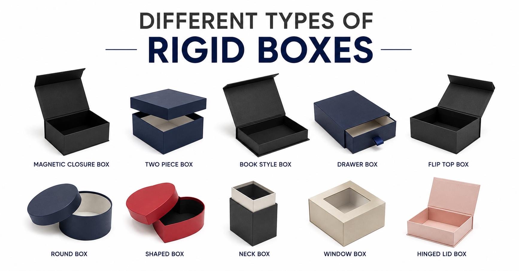 types of rigid boxes