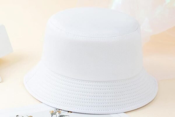 White womens bucket hat