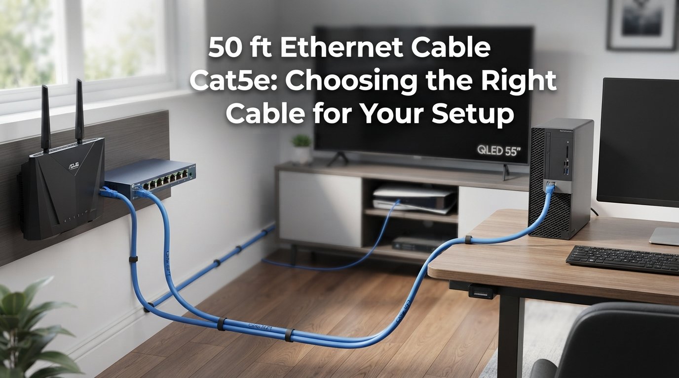 50 ft Cat5e Ethernet cable