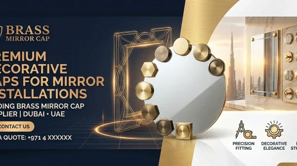 Brass Mirror Cap UAE – Premium Decorative Caps for Mirror Installations