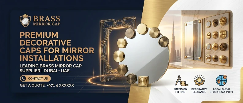 Brass Mirror Cap UAE – Premium Decorative Caps for Mirror Installations