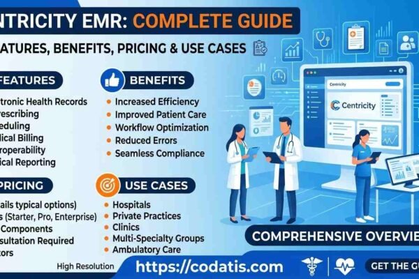 Centricity EMR complete guide infographic - codatis.com