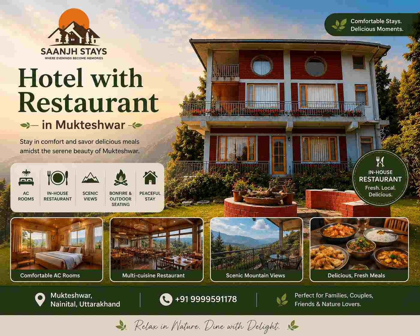 Hotel with Restaurant in Mukteshwar