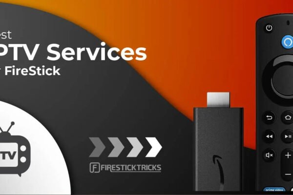 Firestick IPTV streaming setup with live TV channels, optimized settings, and a smart TV interface