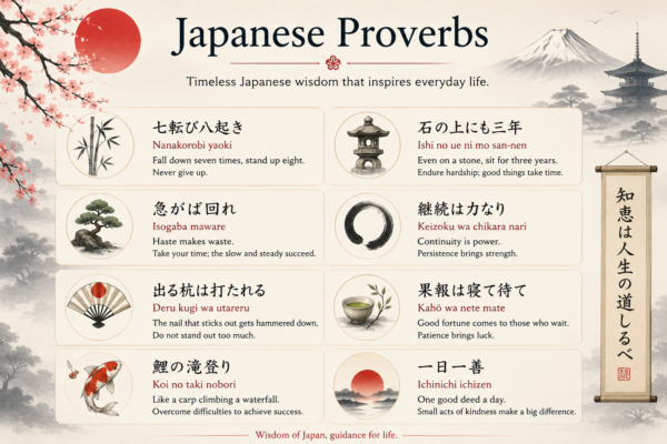 Beginner Japanese Proverbs
