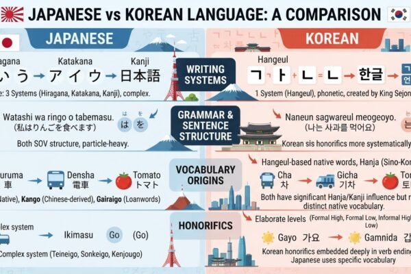 Japanese vs Korean Language