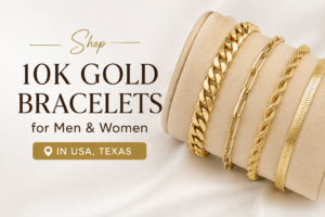 Shop 10K Gold Bracelets for Men & Women in USA, Texas