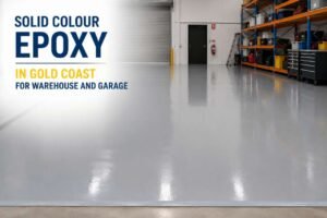 Solid Colour Epoxy in Gold Coast for Warehouse and Garage