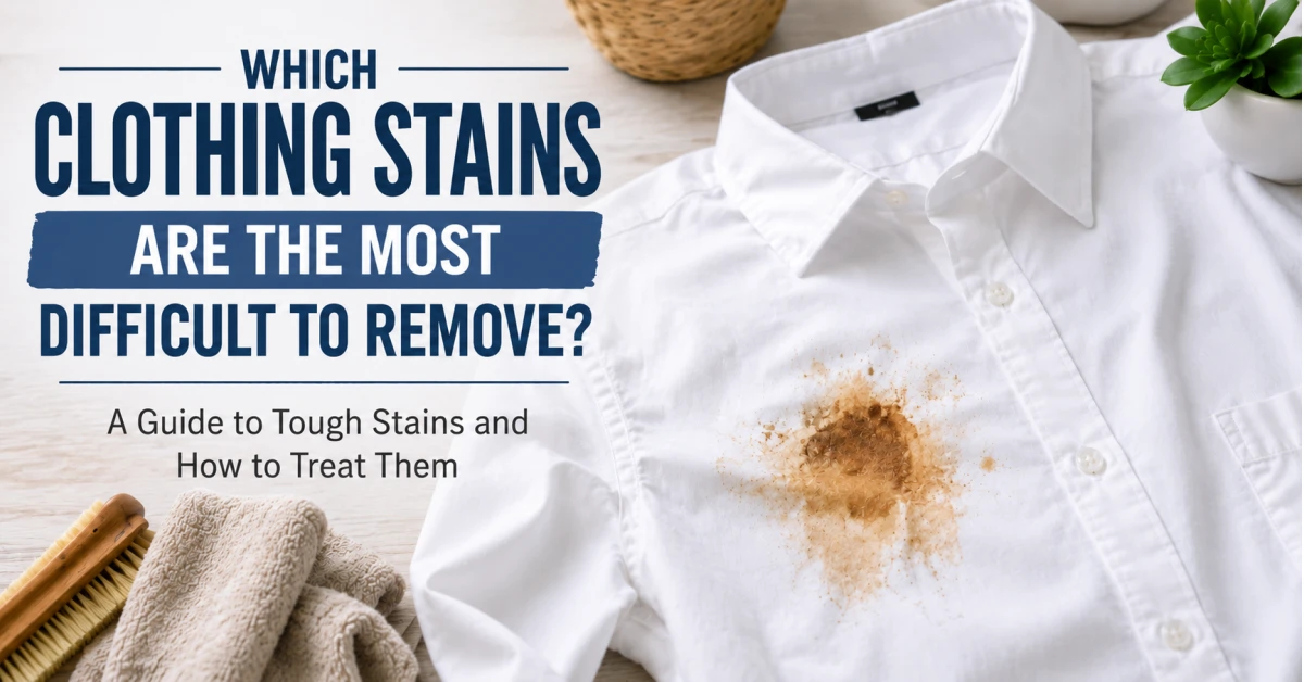 Which stain is difficult to remove