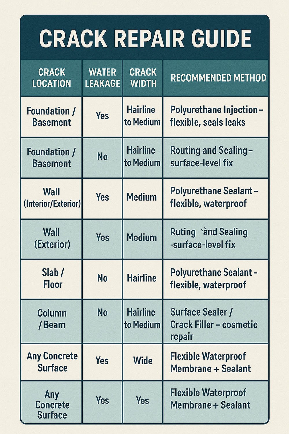 Foundation Crack Repair Guide