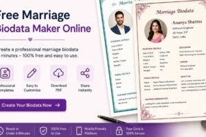 free marriage biodata maker online - press release