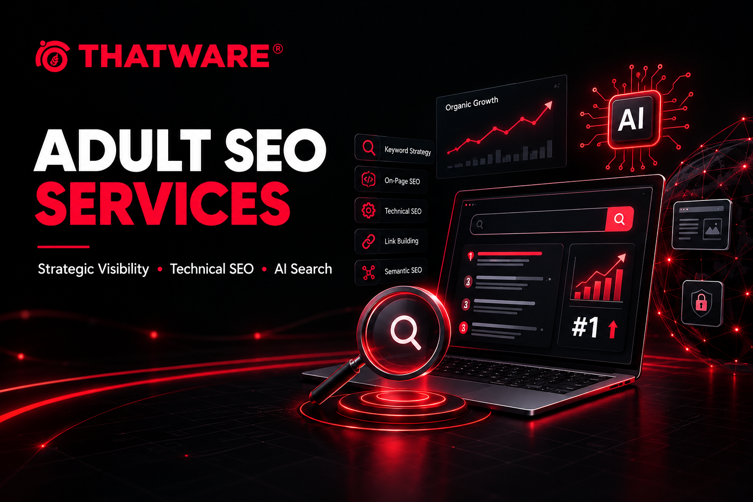 AI-powered search strategy and website growth analytics dashboard