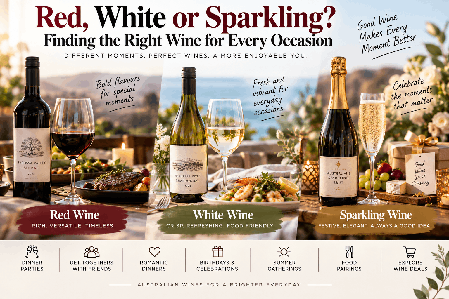 Red, White or Sparkling? Finding the Right Wine for Every Occasion