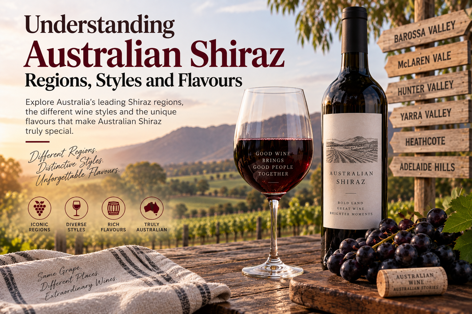 Understanding Australian Shiraz: Regions, Styles and Flavours