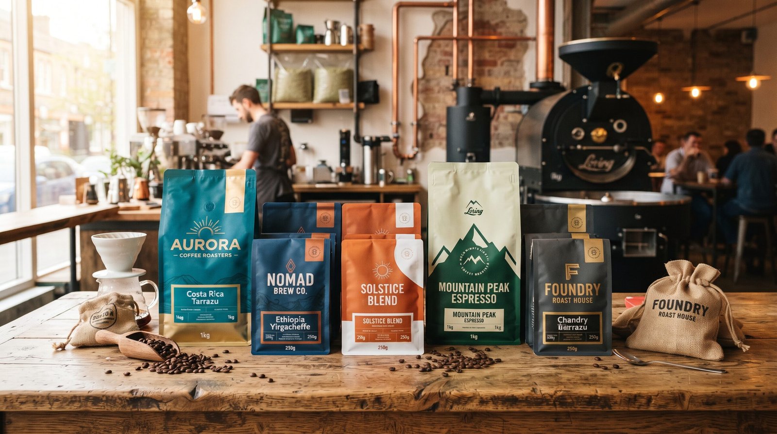 custom coffee bags